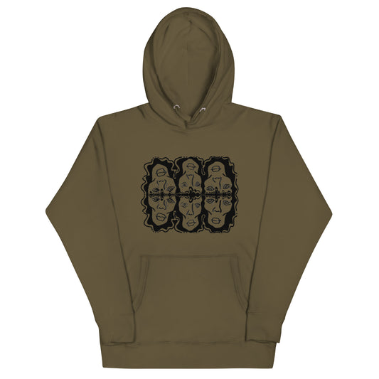 Hoodie Unisex 'Face Reflections' - Multiple colors